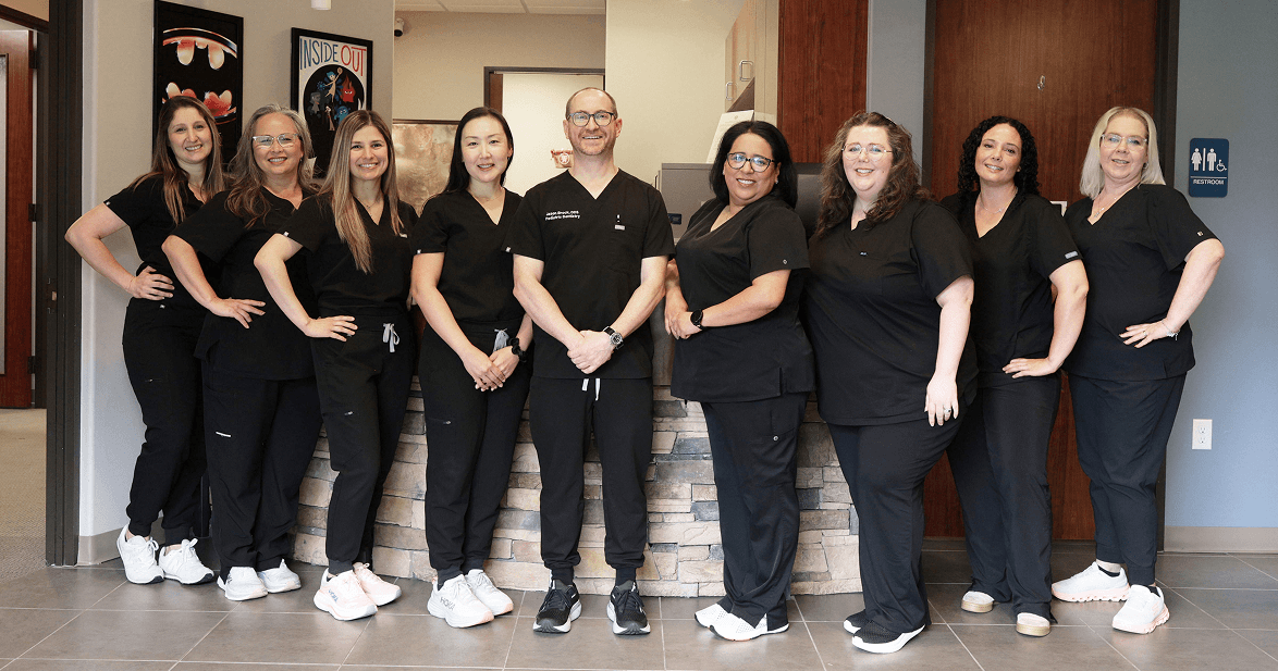 Big Picture Pediatric Dentistry team standing in the office