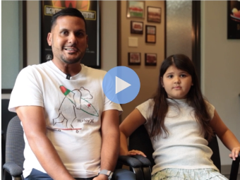 Happy young patient at Big Picture Pediatric Dentistry